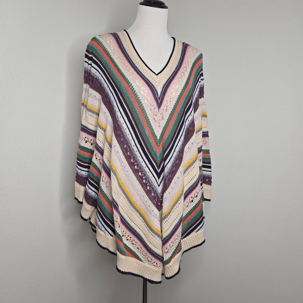 Democracy Knit Poncho Sz L/XL